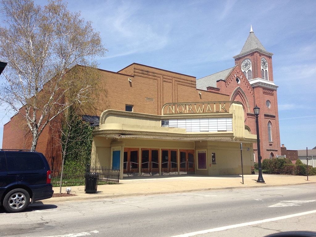 Famous Theater Norwalk OH where tiny tom is the chimney repair company