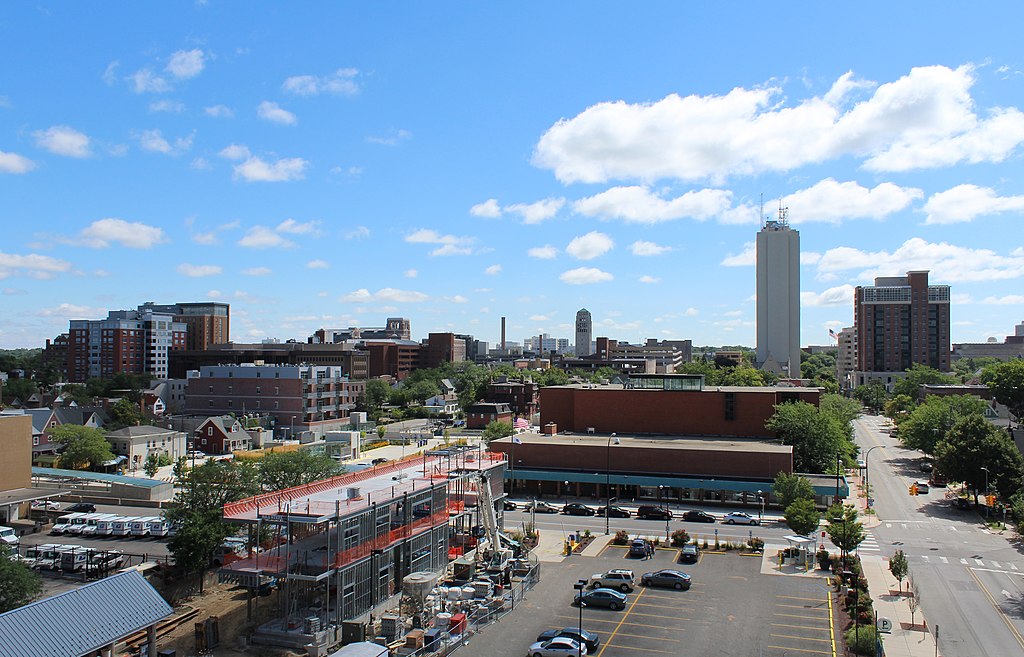 Ann Arbor Michigan Skyline home of Tiny Tom Chimney Sweep